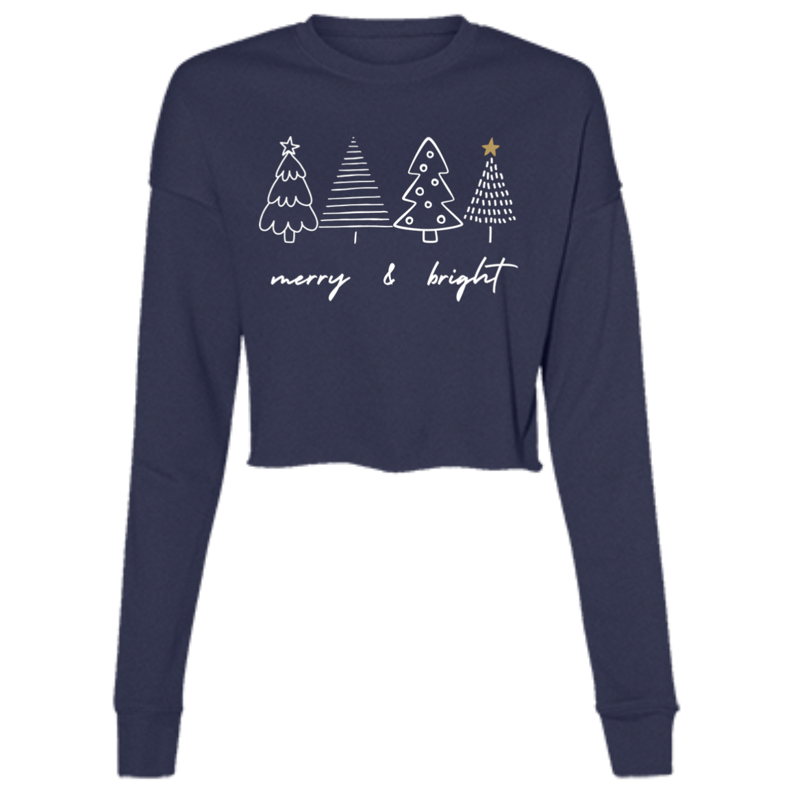 For Her | Merry & Bright | Hoodie |Cropped | Crewneck