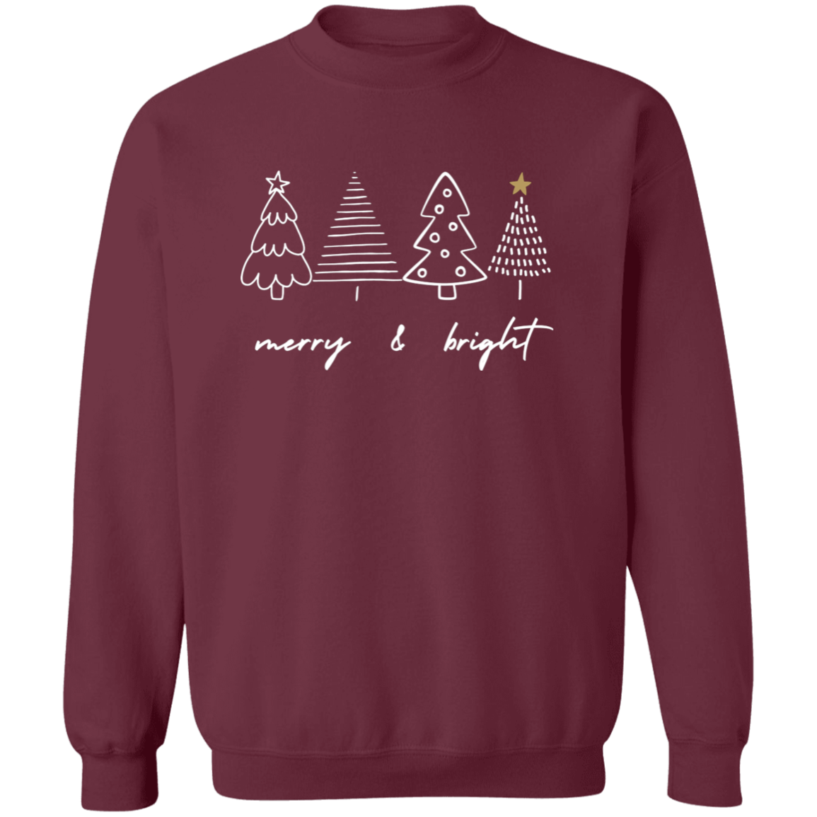 For Her | Merry & Bright | Hoodie |Cropped | Crewneck
