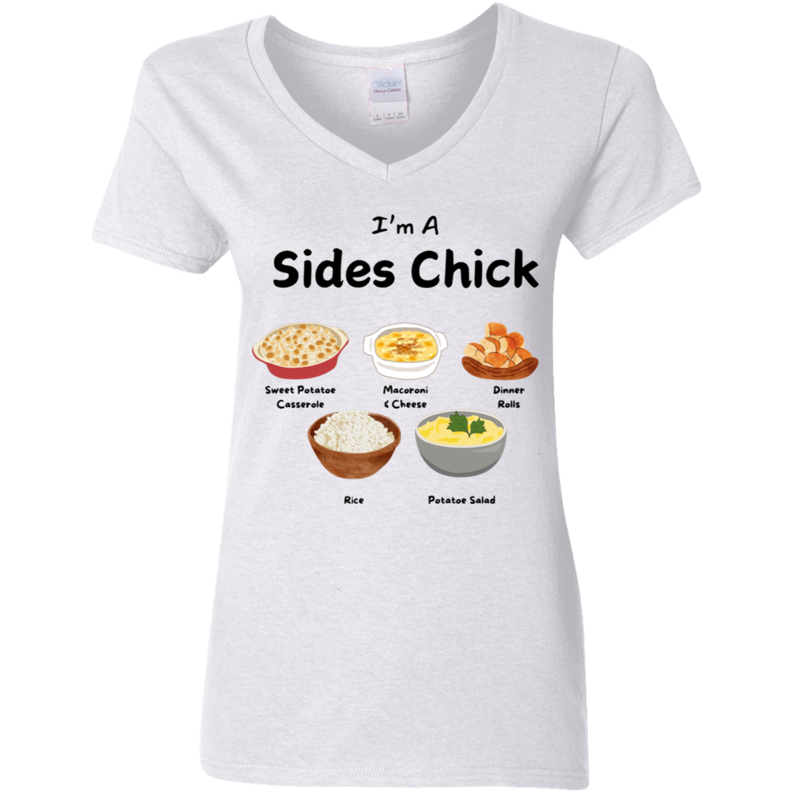 For Her | Sides Chick - Hoodie | Crewneck Sweater | Crew T-shirt | V Neck T-shirt