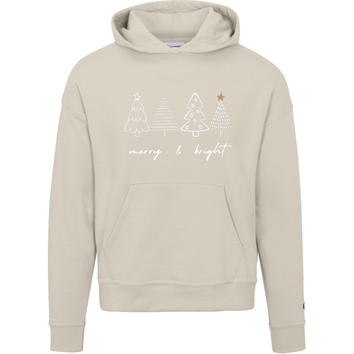 For Her | Merry & Bright | Hoodie |Cropped | Crewneck