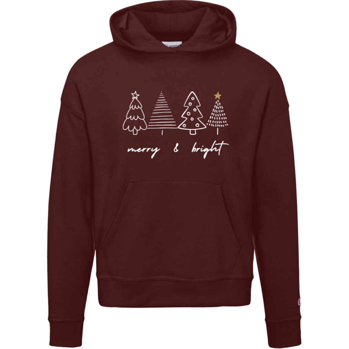 For Her | Merry & Bright | Hoodie |Cropped | Crewneck