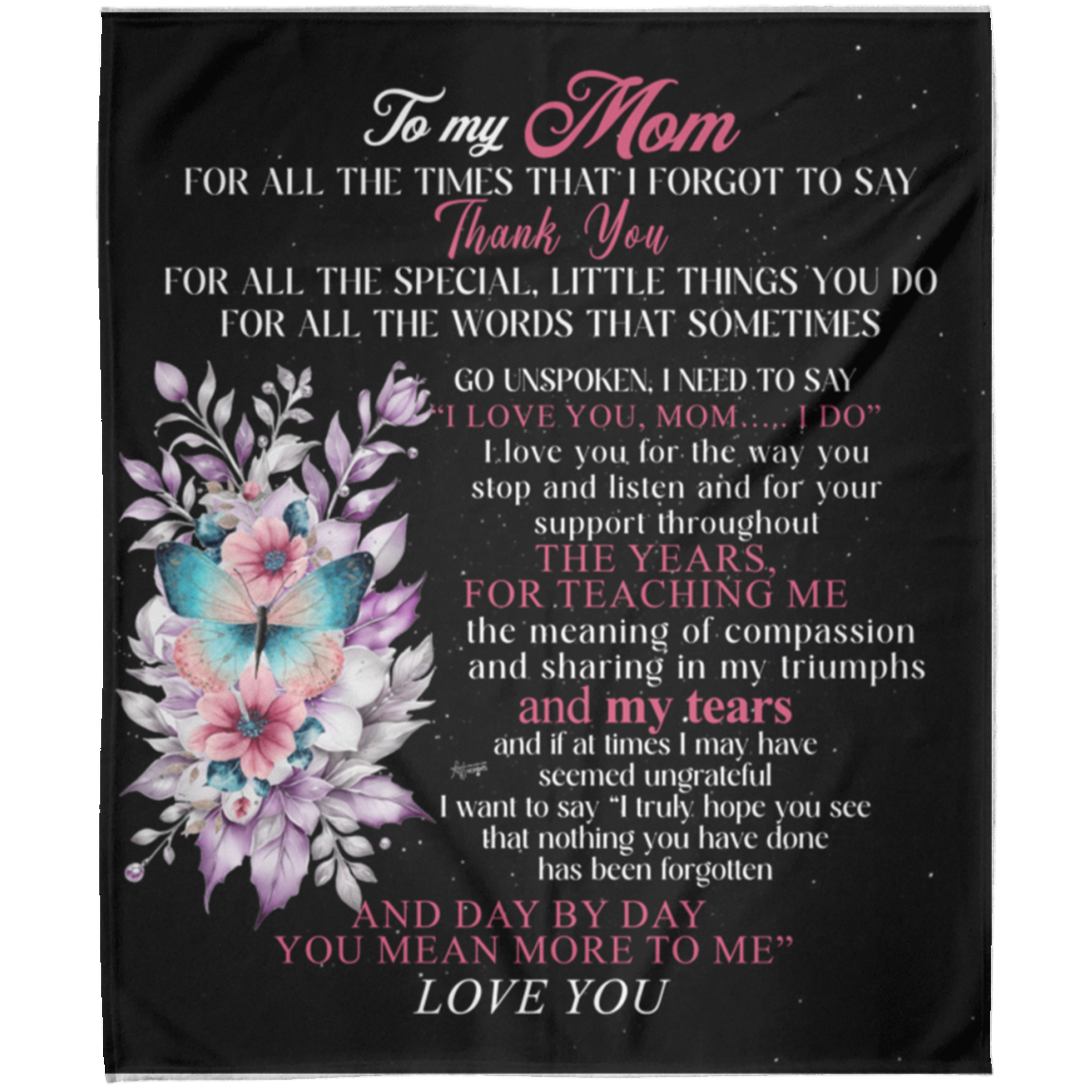To My Mom | Arctic Fleece Blanket 50x60