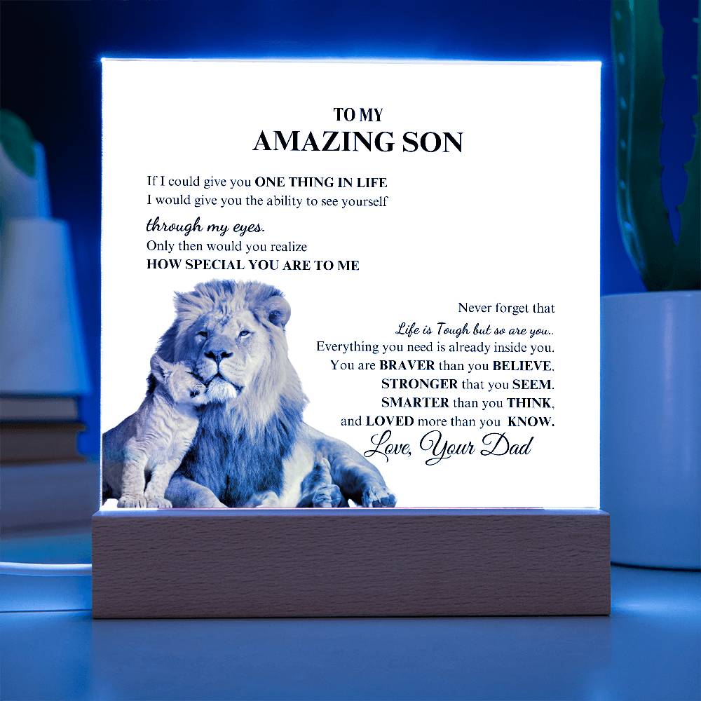 For Son | To My Amazing Son Acrylic Plaque