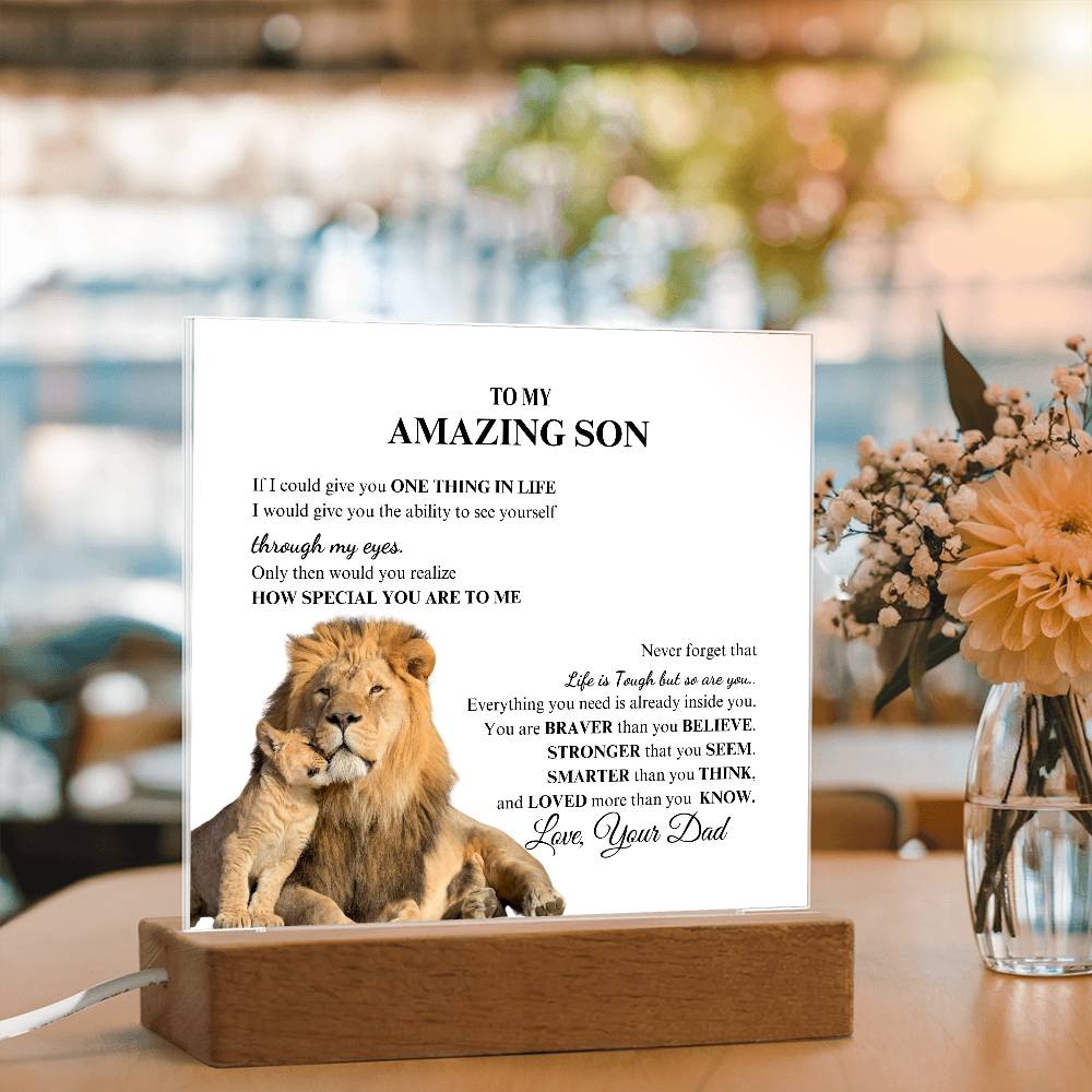 For Son | To My Amazing Son Acrylic Plaque