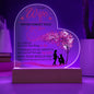 To My Wife | Printed Heart Acrylic Plaque