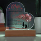 To My Wife | Printed Heart Acrylic Plaque
