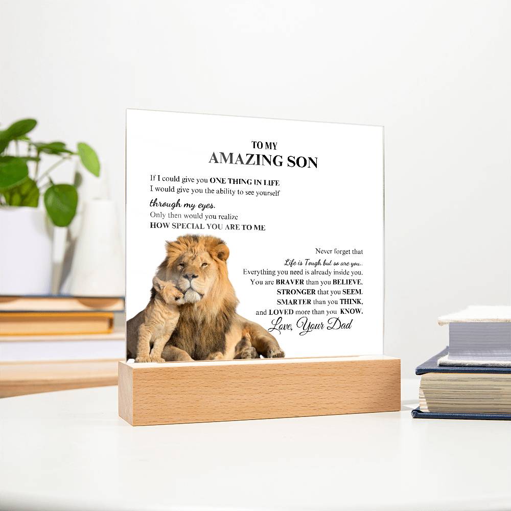 For Son | To My Amazing Son Acrylic Plaque