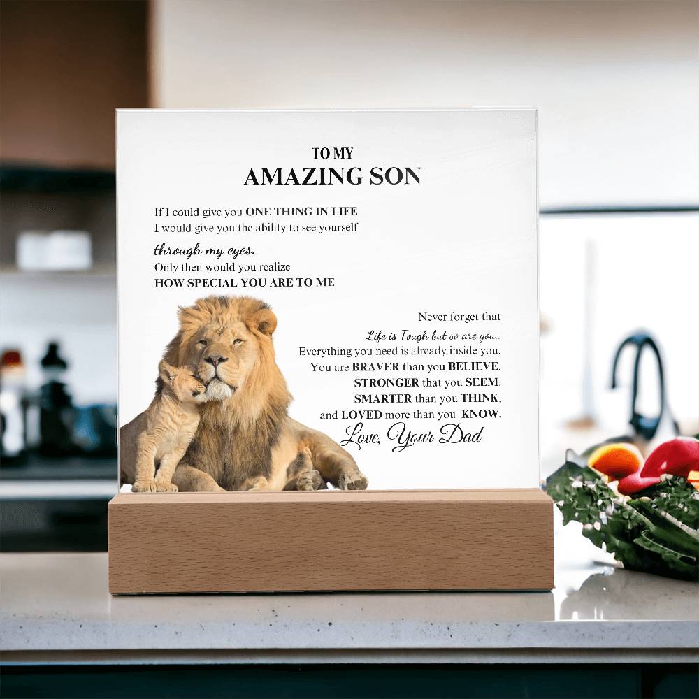 For Son | To My Amazing Son Acrylic Plaque