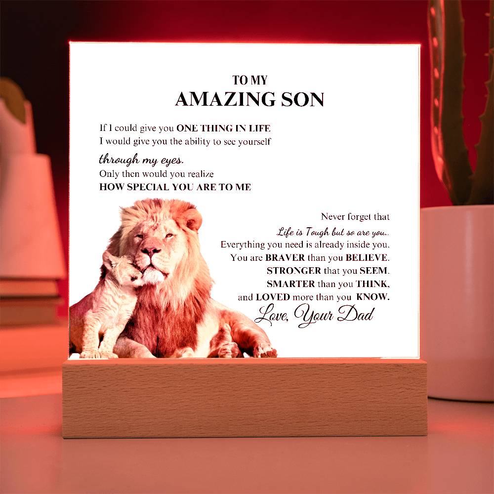 For Son | To My Amazing Son Acrylic Plaque