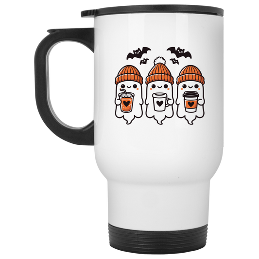CLOSEOUT - White Travel Mug