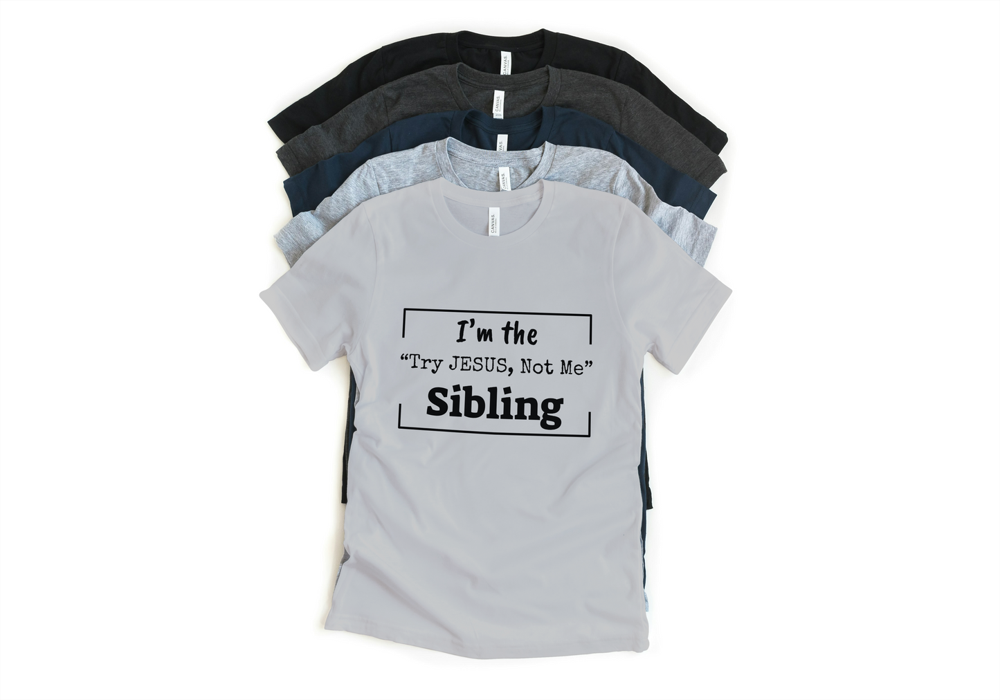 For Bro & Sis | Custom Siblings T-Shirts - Grey | White