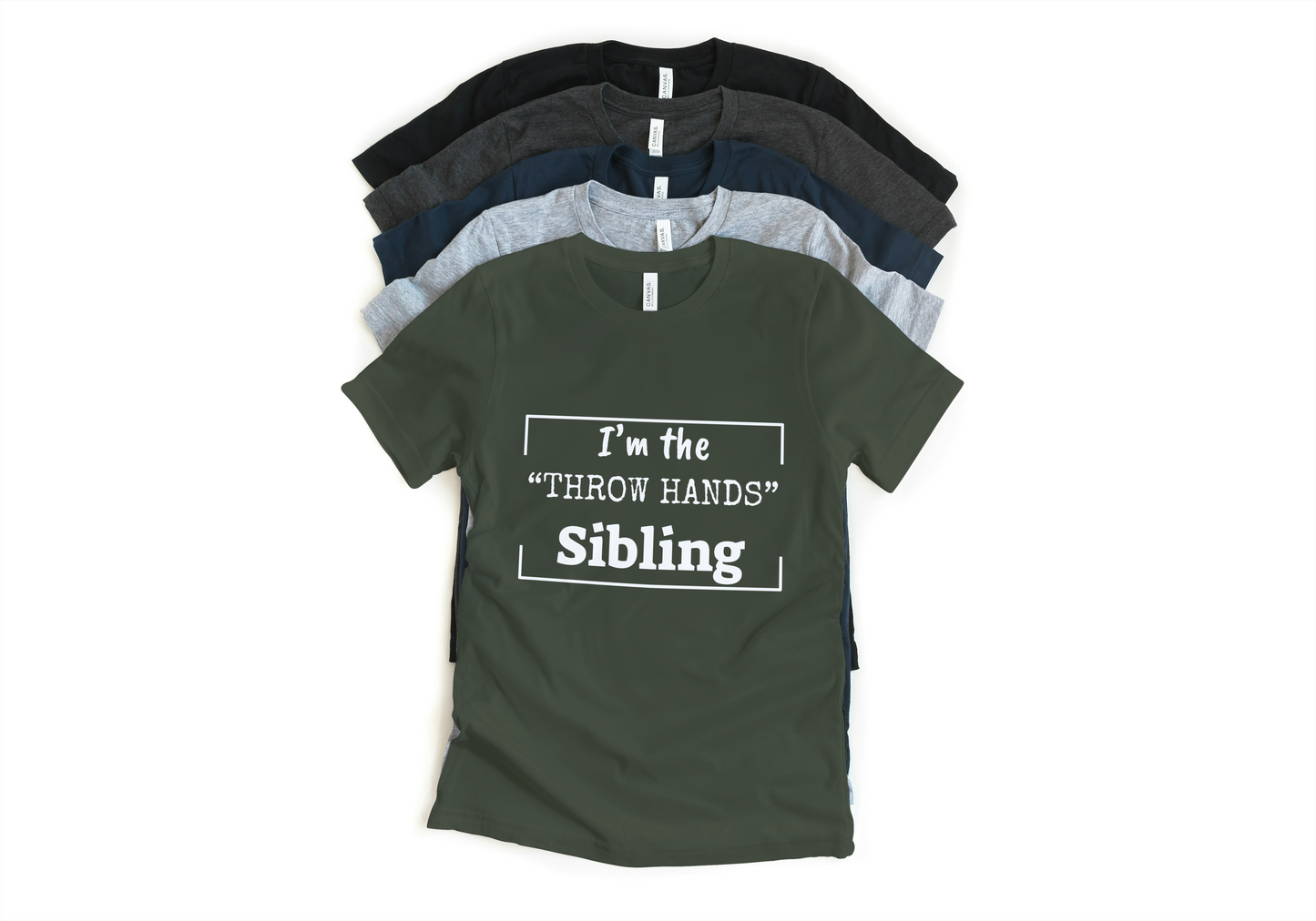 For Bro & Sis | Custom Sibling T-Shirt - Green | Black