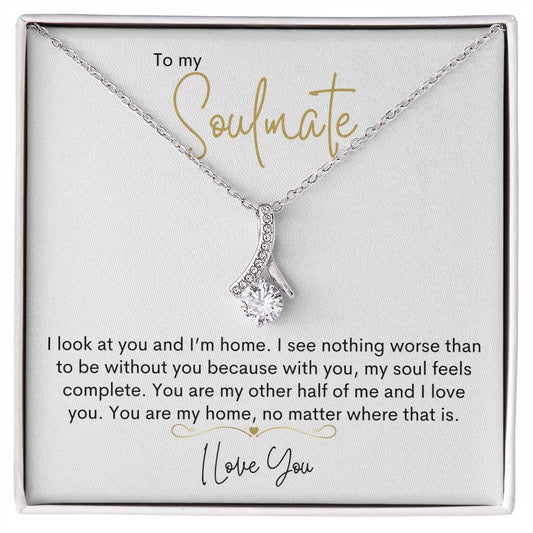 To My Soulmate | I Love You - Alluring Beauty necklace