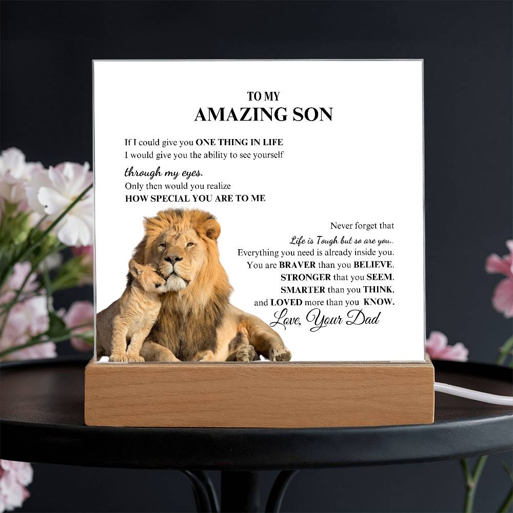 For Son | To My Amazing Son Acrylic Plaque