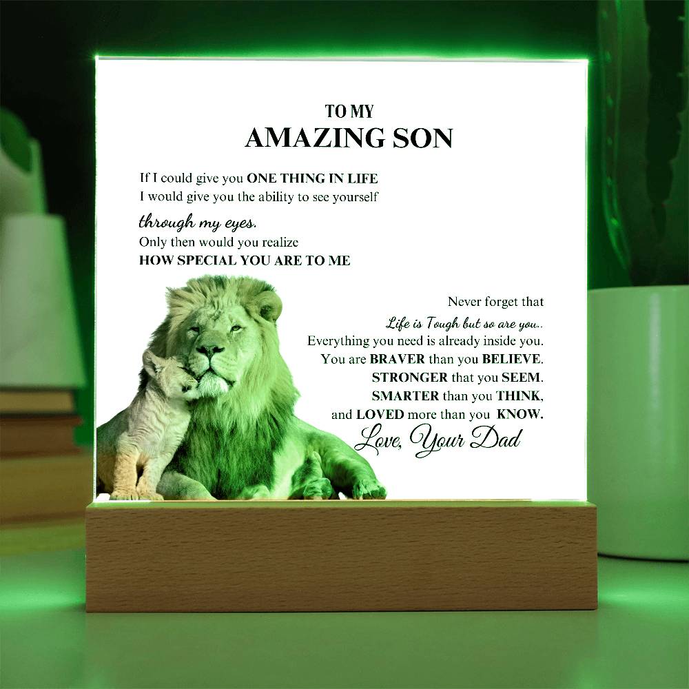 For Son | To My Amazing Son Acrylic Plaque